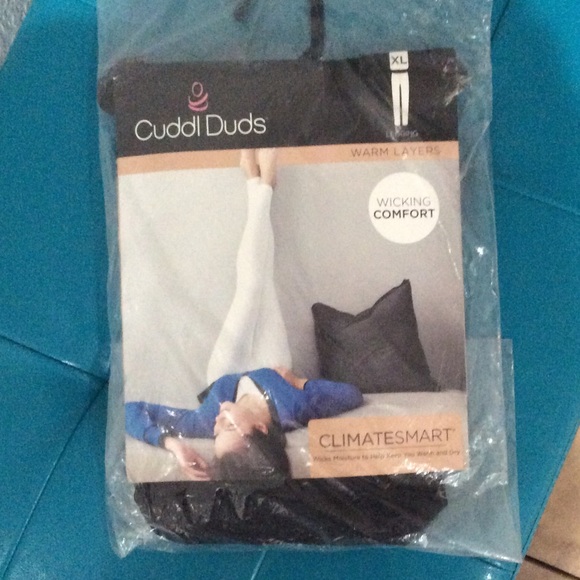 Cuddl Duds Pants - NWT Cuddl Duds Leggings Black XL